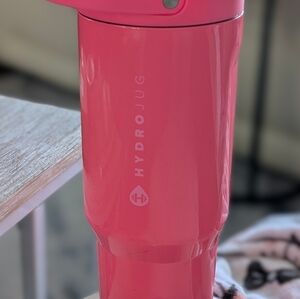 HydroJug Flare 40oz - Neon Collection - Shiny Bold Pink Hydration Bottle